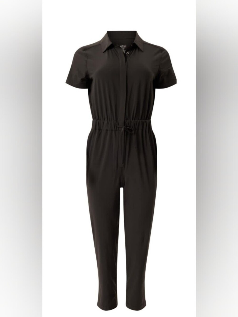 Girlfriend Collective Black Tech Jumpsuit S
